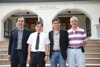 From left: Mr Fong Man-hung, David, BBS, JP, Chairman of the Board of Trustees of the Trust; Prof Cheung Sui-wai; Prof Ho Puay-peng, JP, Chairman of the Council of the Trust; Dr Yue Kwok-to, Member of the Council of the Trust.
