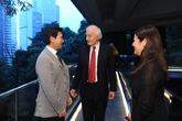 Mr Raymond Young, JP, Permanent Secretary for Home Affairs and Lord Wilson at the Asia Society Hong Kong Center