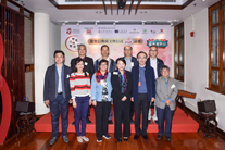 Group photo of Mrs Cherry TSE LING Kit-ching, JP with the Heritage Conservation Ambassadors and VIP docents of the Heritage Walk Day