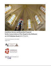An English consultancy report titled" Condition Survey and Remedial Proposal for the Conservation of The Chapel at the Bethanie at 139 Rokfulam Road"
