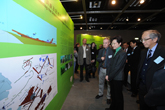 Mrs Carrie LAM CHENG Yuet-ngor, GBS, JP and other guests viewing exhibition