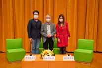 左起: 譚穎倫先生、阮兆輝教授、鍾明恩教授